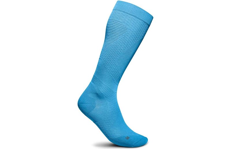 Bauerfeind Ultralight Compression Socks High Cut W Lagoon Blue