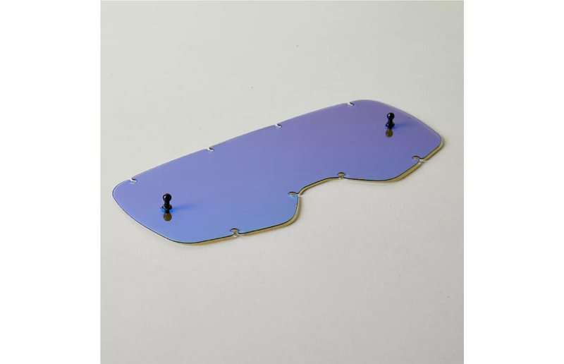 Fox Vaihtolinssi Mx20 Junior Airspace - Main Chrome Lexan Lens Green