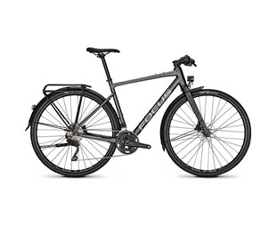 Gravel pyörä Focus Atlas 6.6 EQP Flatbar Harmaa