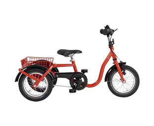 Skeppshult Trehjuling S3 12 Fastnav Hjertevarm Rød Metallic