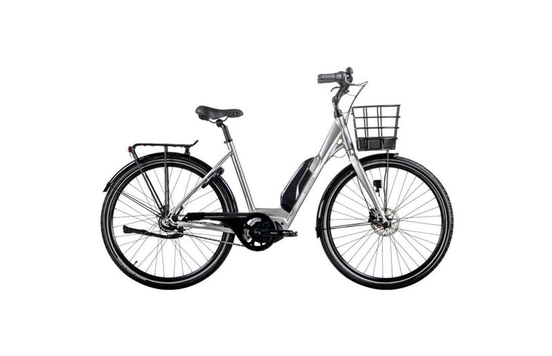 Naisten sähköpyörä Ecoride Ambassador AXS M-5 E5 Hopea