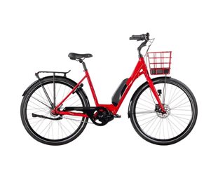 Naisten sähköpyörä Ecoride Ambassador AXS M-5 E5 Punainen