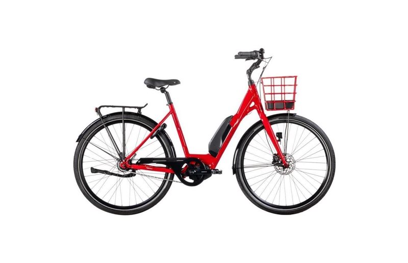 Naisten sähköpyörä Ecoride Ambassador AXS M-5 E5 Punainen