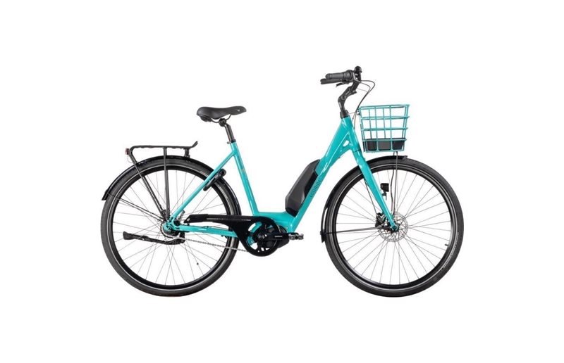 Naisten sähköpyörä Ecoride Ambassador AXS M-5 E5 Turkoosi