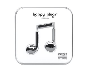 Hörlurar Happy Plugs Earbud Silver