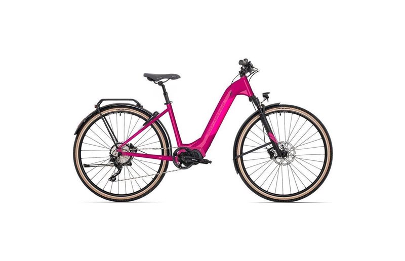 Naisten sähköpyörä Rock Machine Crossride INT e500 Lady Touring