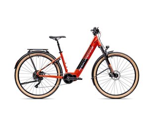 Elcykel Hybrid Rock Machine Storm INT e90-29 Unisex Touring Orange/Sølv