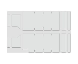 Lizard Skins Skyddsdekaler Fork Protector Kit Gloss Clear