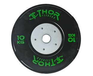 Viktskiva Thor Fitness Tävlingsbumper Svart 10 kg