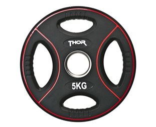 Viktskiva Thor Fitness Svarta PU Gummerad 1,25 kg