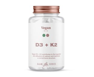 Vitaminer GAAM Life Series Vegan D3 + K2 60 caps