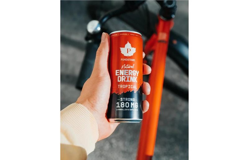 Puhdistamo Energiajuoma Natural Energy Drink Strong Tropical 330ml
