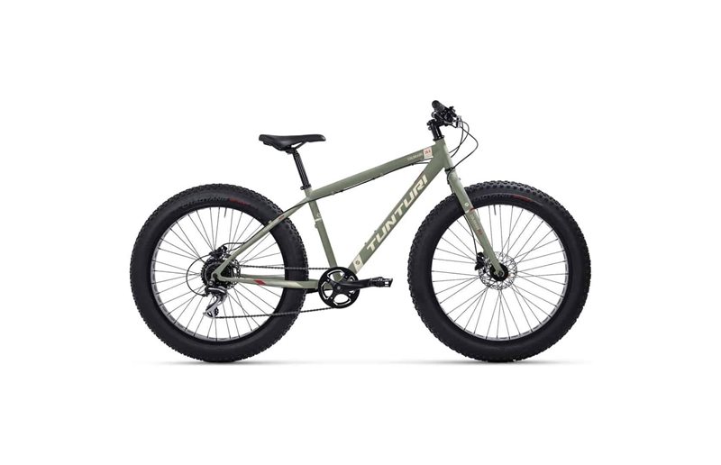 Fatbike pyörä Tunturi Colorado 26" Matte Green/Beige 43