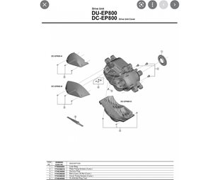 Shimano Bolt And Nut Du-Ep800