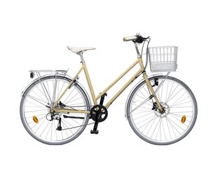 Skeppshult Hybridcykel Favorit Sport Dame 9-Vxl Bleg Sol Matt