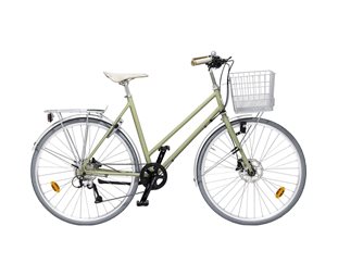 Naisten hybridipyörä Skeppshult Favorit Sport 9-vaihteinen Jäkälä Matt