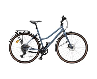 Skeppshult Hybridcykel Suverän Stad Dam 10-Vxl Blå Stål