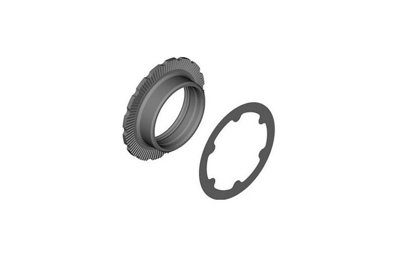 Eturattaan lukkorengas SHIMANO Lock Ring & Washer for XTR FC-M9100