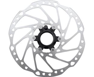Bremseskive Shimano RT-EM600 med låsring 203mm STEPS med Magnet