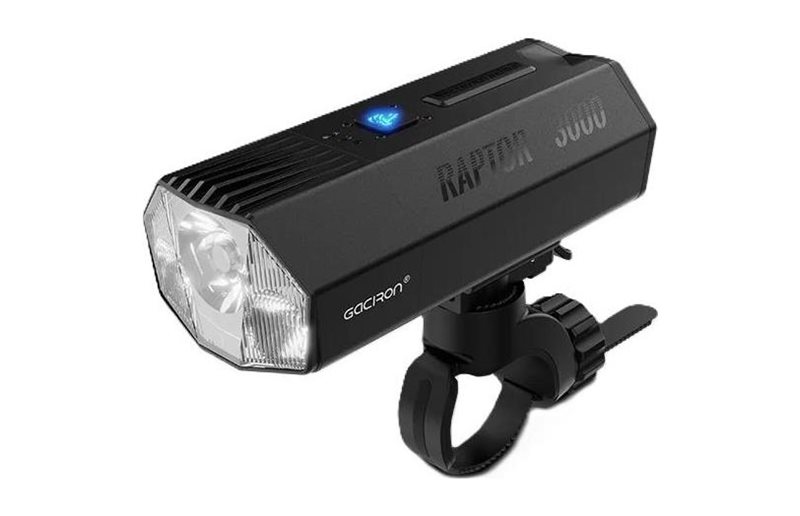 Polkupyörän valo Gaciron Raptor Speed X 3000 lumen USB-C ladattava & Langaton kaukosäädin