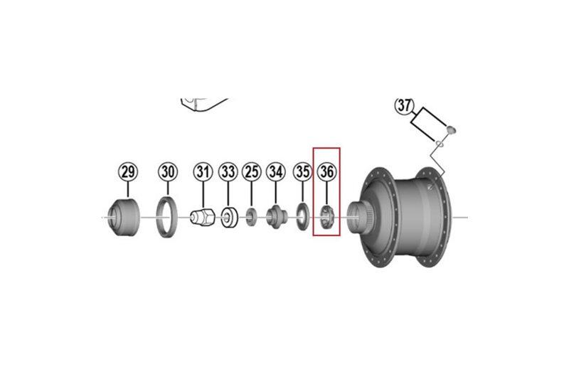 Kuulalaakeri Shimano 7/32" 9kpl SG-3D55