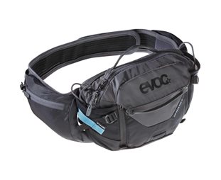 Vyölaukku EVOC MTB Hip Pack Pro 3L + 1L juomarakko Musta/Harmaa