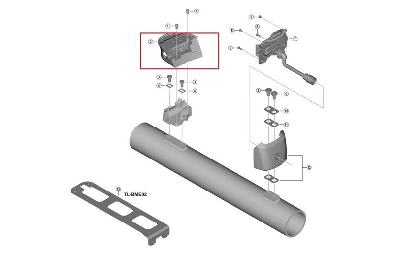 Shimano Key Case Unit BM-E8016