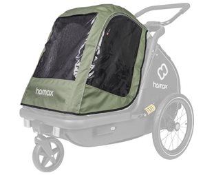 Hamax Regntrekk Pluto Rain Cover Green/Black