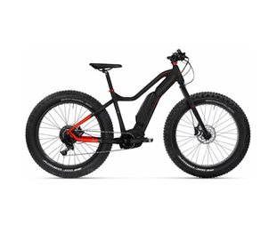 Fatbike sähköpyörä Tunturi eMAX SE Matt Black/Red