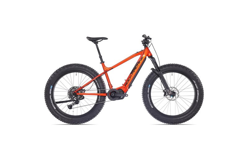 Fatbike sähköpyörä Rock Machine Vyöry E90 S Mettalic Orange/Black