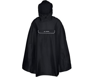 Vaude Sykkeljakke Valdipino Poncho Black Unisex