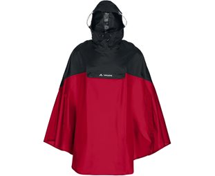 Vaude Cykeljacka Covero Poncho II Red/Black