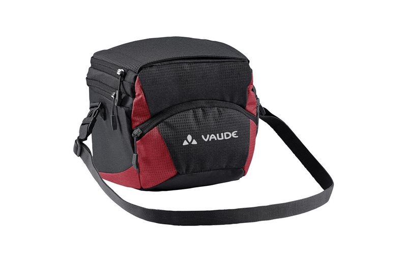Vaude Ohjauslaukku Ontour Box M (Klickfix Ready) Black/Carmine