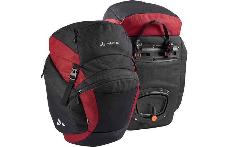 Vaude Polkupyörän laukku Ontour Back Black/Carmine
