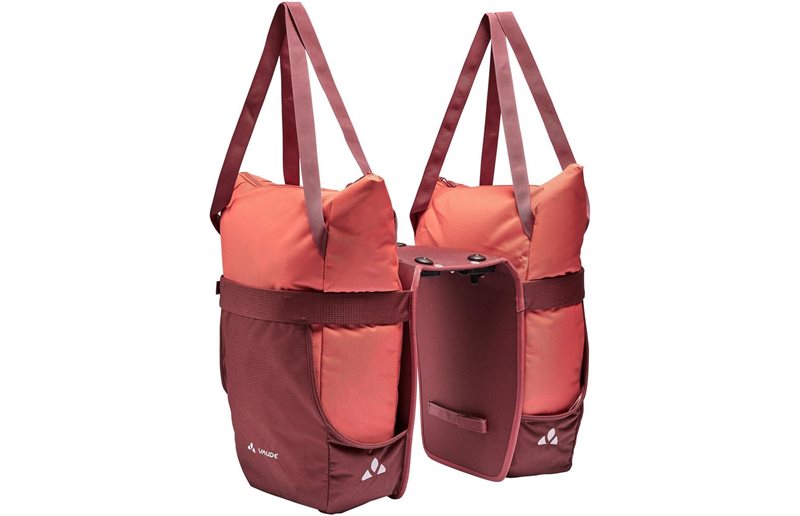 Vaude Cykelväska Twinshopper (Uniklip 2) Hotchili