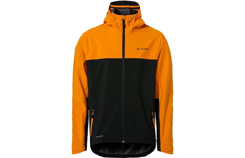Vaude Pyöräilytakki M Moab Rain Jacket Kurkuma