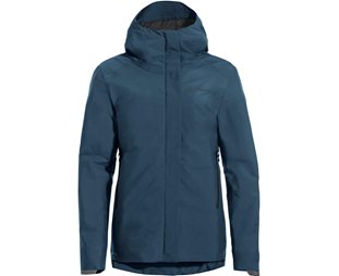 Vaude Cykeljacka Dam Cyclist Warm Rain Jacket Dark Sea