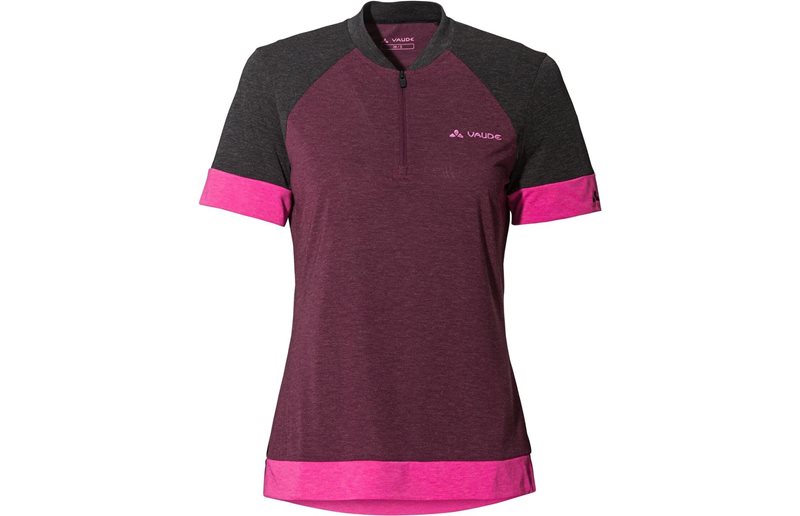 Vaude Cykeltröja Dam Altissimo Q-Zip Shirt Cassis