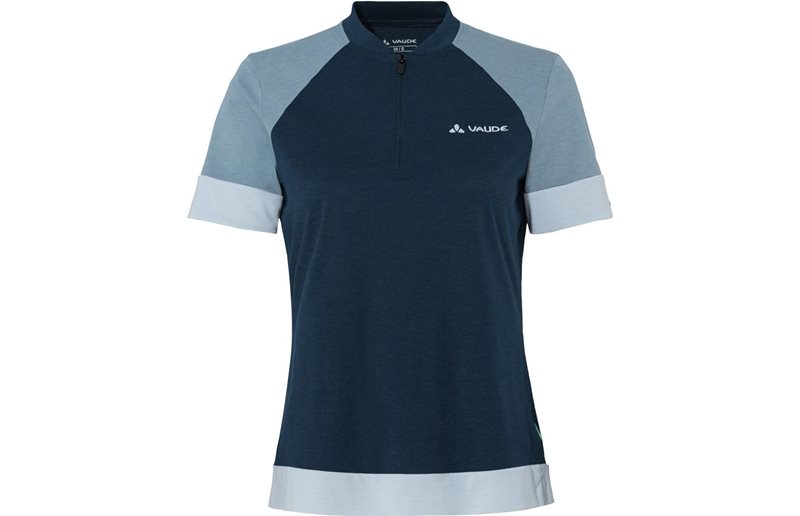 Vaude Pyöräilypaita W Altissimo Q-Zip Shirt Dark Sea/Nordic Blue