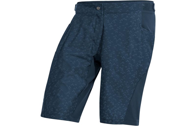 Vaude Pyöräilyhousut W Ledro Print Shorts Dark Sea