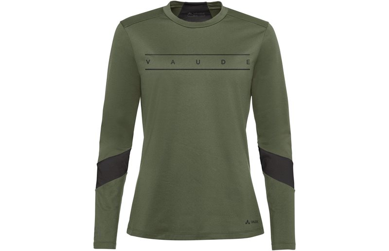 Vaude Cykeltröja Dam Qimsa Ls Logo Shirt Cedar Wood
