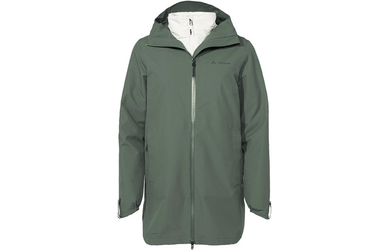 Vaude Pyöräilytakki W Comyou 3 In 1 Rain Parka Agave