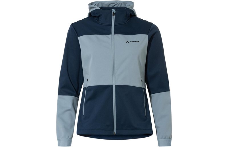 Vaude Pyöräilytakki W Qimsa Hooded Softshell Jacket Dark Sea
