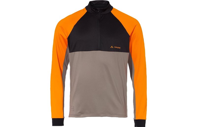 Vaude Pyöräilypaita M Qimsa Halfzip Ls Shirt Kurkuma