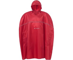 Vaude Cykeljacka Barn Grody Poncho II Red