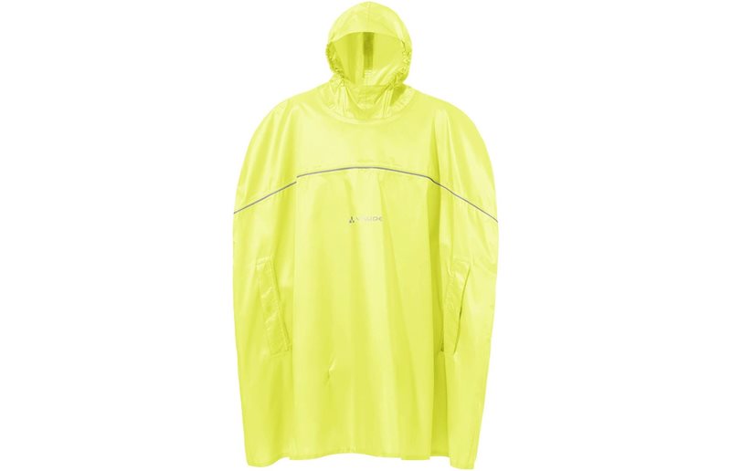Vaude Pyöräilytakki Lapset Grody Poncho II Neon Yellow
