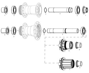 Vapaaratas Zipp Freehub Body for ZR1 Hub Shimano HG Road