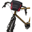 Vaude Ohjauslaukku Ontour Box M (Klickfix Ready) Black/Carmine