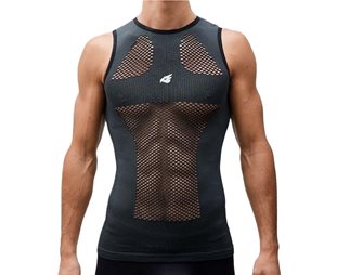 Bluegrass Overkropsbeskyttelse Seamless Lite D3O Sort