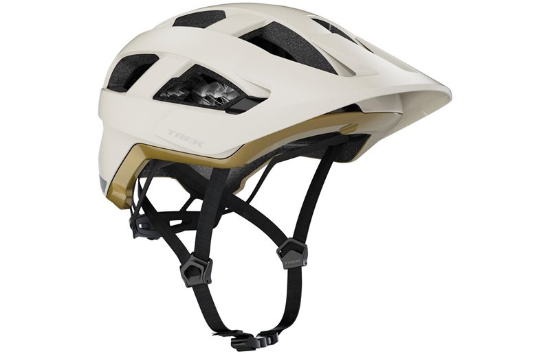 Cykelhjelm Trek Quantum WaveCel Era White/Old Style Gold
